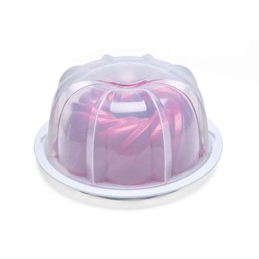 Red Bundt Pan with Cake Keeper